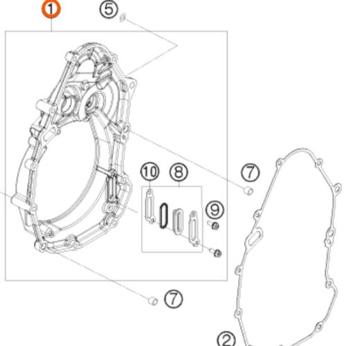 TAPA DE EMBRAGUE HUSABERG