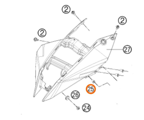 TUERCA CLIP ATV 505 SX/525 XC 09-12