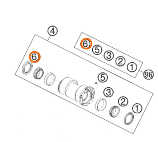 RETEN DE EJE POSTERIOR ATV 450/505 SX