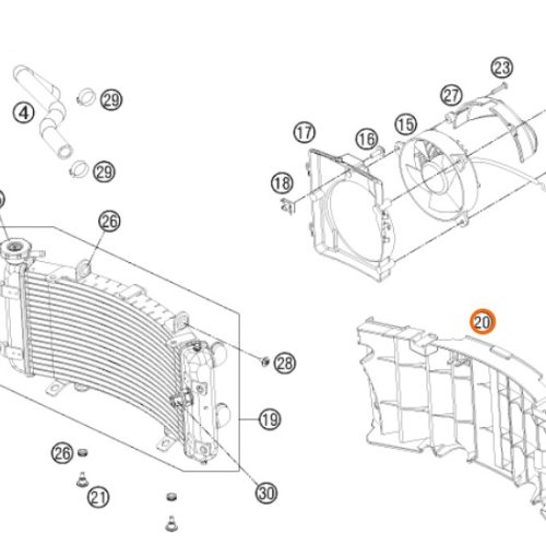 PROTECTOR DE RADIADOR 450-525 ATV 09-12