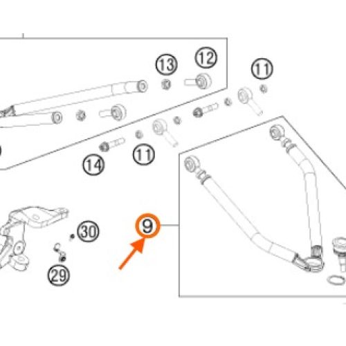 BRAZO DE SUSPENSION ATV XC