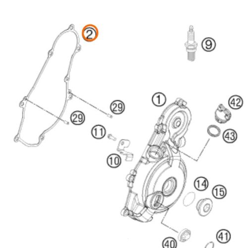 EMPAQUE DE TAPA DE ENCENDIDO  4T 450-525 ATV