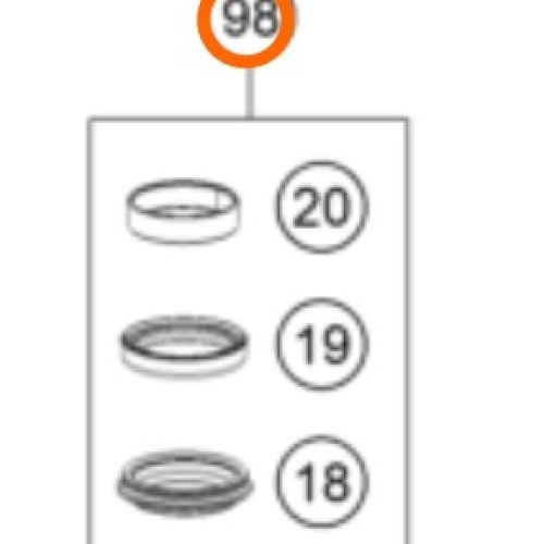 KIT DE REPARACION SUSPENSION 43MM DUKE/RC