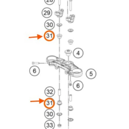 BUJE DE CAUCHO MESA SUSPENSION 200/390 DUKE 12-20