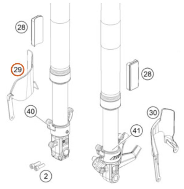 PROTECTOR DE SUSPENSION 250/390 DUKE 17-19