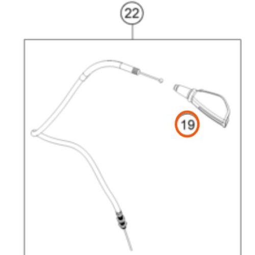CAUCHO PROTECTOR DE CABLE DE EMBRAGUE