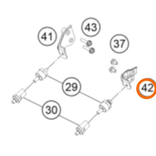 SOPORTE DE RADIADOR IZQUIERDO