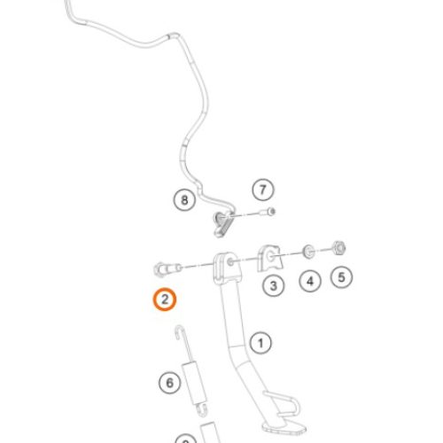 PERNO M12 DE PATA DE APOYO DUKE 12-19