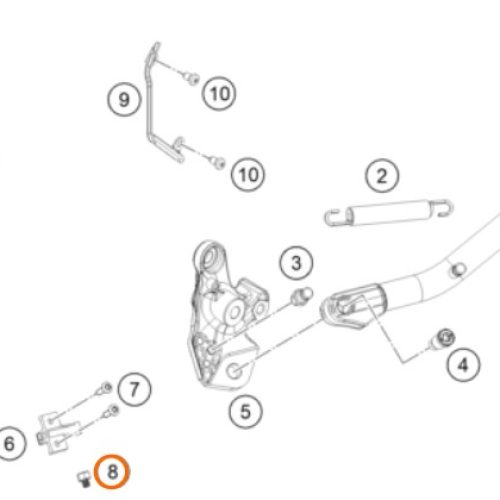 PERNO MAGNETICO DE PATA DE APOYO