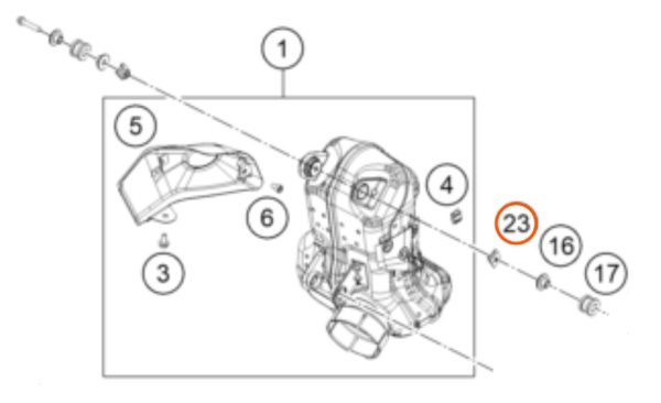TUERCA CLIP 250/390 DUKE 13-18