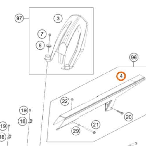 GUARDA CADENA 200 DUKE 12-16