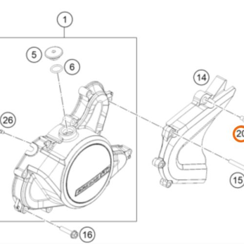 PERNO M6X24 200/390 DUKE