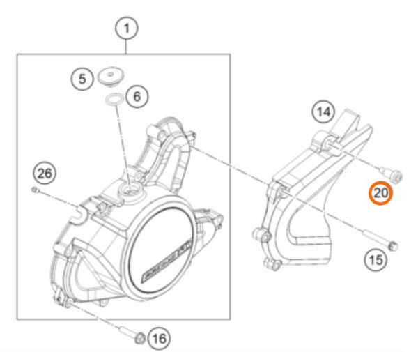 PERNO M6X24 200/390 DUKE