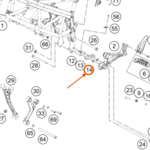 BUJE DE SOPORTE DE ESTRIBO