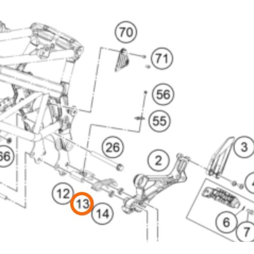 GUIA DE CADENA DUKE 200