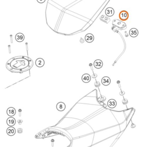 CERRADURA ASIENTO PASAJERO