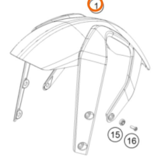 GUARDAFANGO DELANTERO 200/390 DUKE