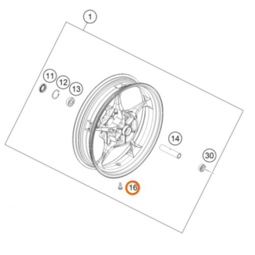 VALVULA DE AIRE ARO 200/250/390 DUKE 18-19