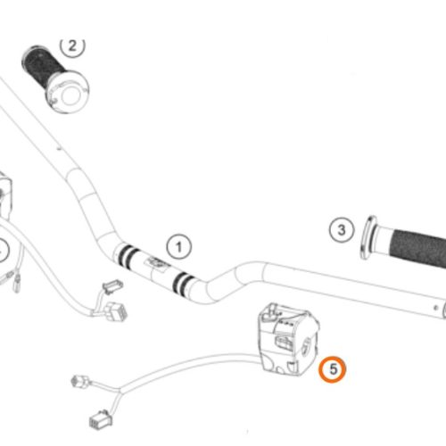 MANDO DE LUCES 200/390 DUKE 12-16