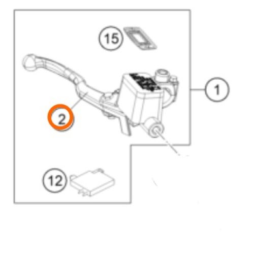 MANIGUETA DE FRENO 200/390 DUKE