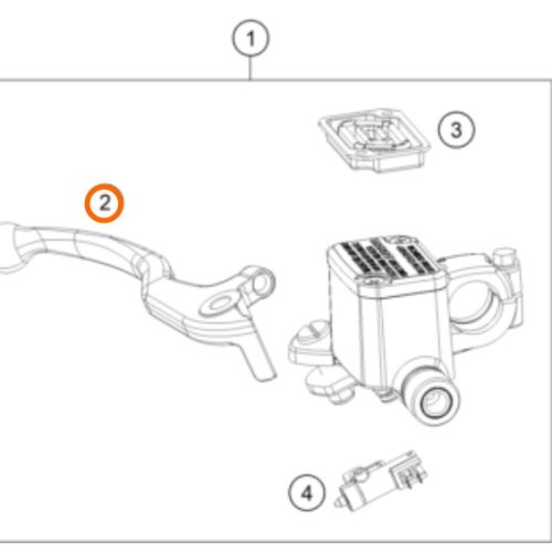 MANIGUETA DE FRENO 200/390 DUKE/RC 13-20