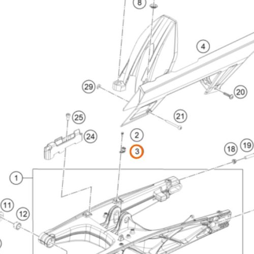 GUIA DE CAÑERIA DE FRENO 200 DUKE 12-19