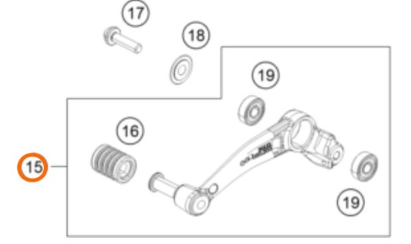 PATA DE FRENO 200-390 DUKE 16-19