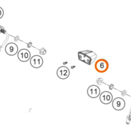 LUZ DE PLACA 200-390 DUKE/RC 12-17