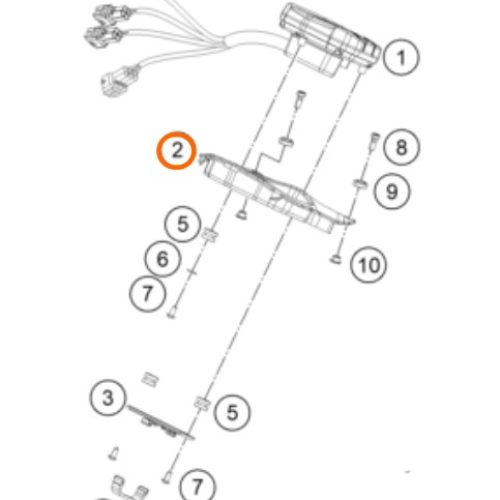 SOPORTE DE VELOCIMETRO 200/390 DUKE 13-16