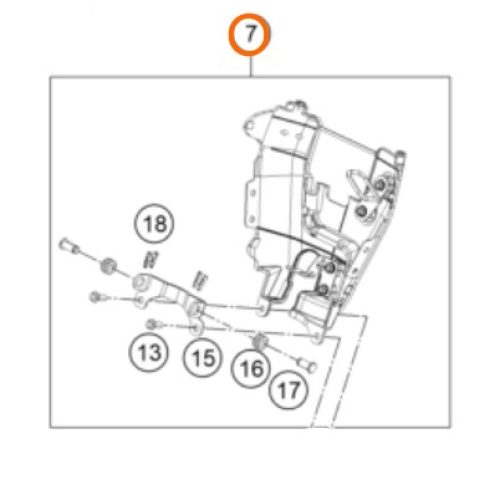 SOPORTE DE FARO DELANTERO 200/390 DUKE