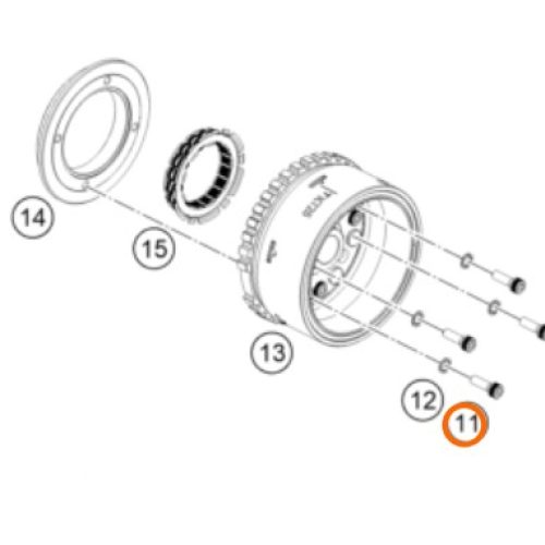 PERNO M6X20 DE ROTOR 200-390 DUKE 12-18