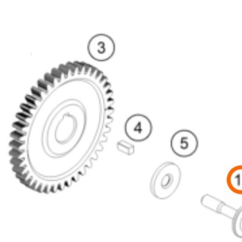 PERNO DE EJE DE BALANCE 390 DUKE 17-19