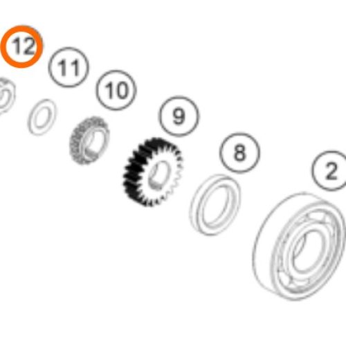 TUERCA DE CIGUENDNAL 200 DUKE 12-20