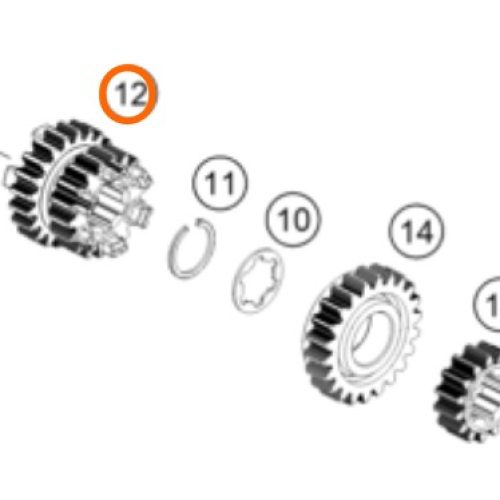 PIÑON DE 3RA/4TA 200 DUKE 12-18