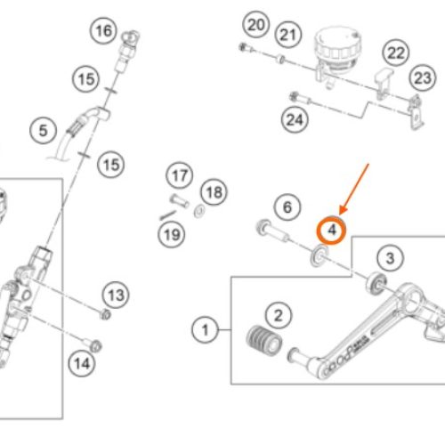 ARANDELA DE PATA DE CAMBIOS