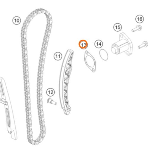 EMPAQUE DE TENSOR DE CADENILLA 390 DUKE