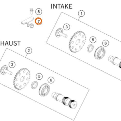 GUIA DE ARBOL DE LEVAS 200 DUKE/RC 12-19