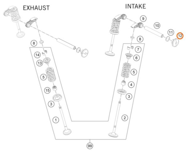 PERNO TAPON DE CABEZOTE 200/390 DUKE