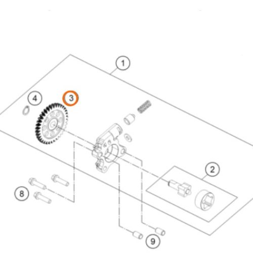 PIÑON DE BOMBA DE ACEITE 200 DUKE 12-18