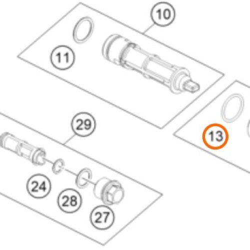 O RING DE TAPON DE ACEITE DUKE/RC 90138015052