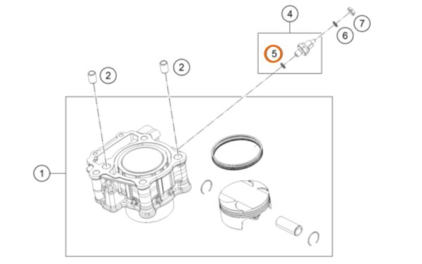 O RING DE SENSOR DE PRESION ACEITE 200 DUKE 14-19 90138091001