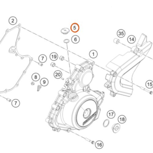 TAPON DE TAPA DE ENCENDIDO 390 DUKE 13-18