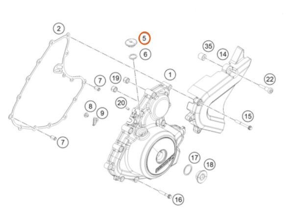 TAPON DE TAPA DE ENCENDIDO 390 DUKE 13-18
