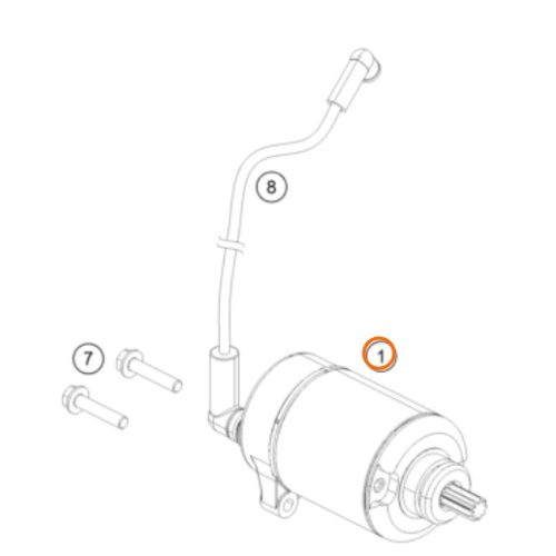 MOTOR DE ARRANQUE 200 DUKE 12-15