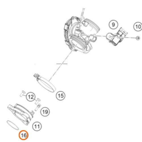 O RING CONECTOR 200 DUKE 12-18 90141002006