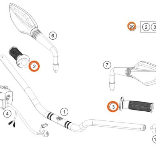 KIT DE MANUBRIOS 390 DUKE 12-16