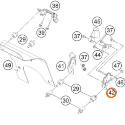 SOPORTE DE RADIADOR IZQUIERDO 390 DUKE