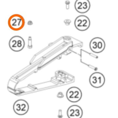 TUERCA DE PROTECTOR DE CADENA 200/390