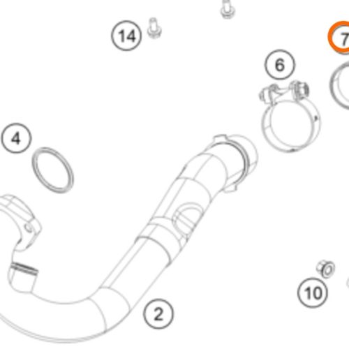 CONECTOR DE ESCAPE 390 DUKE/RC 13-16