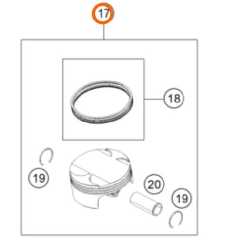 KIT DE PISTON 4T 390 DUKE/RC 13-17